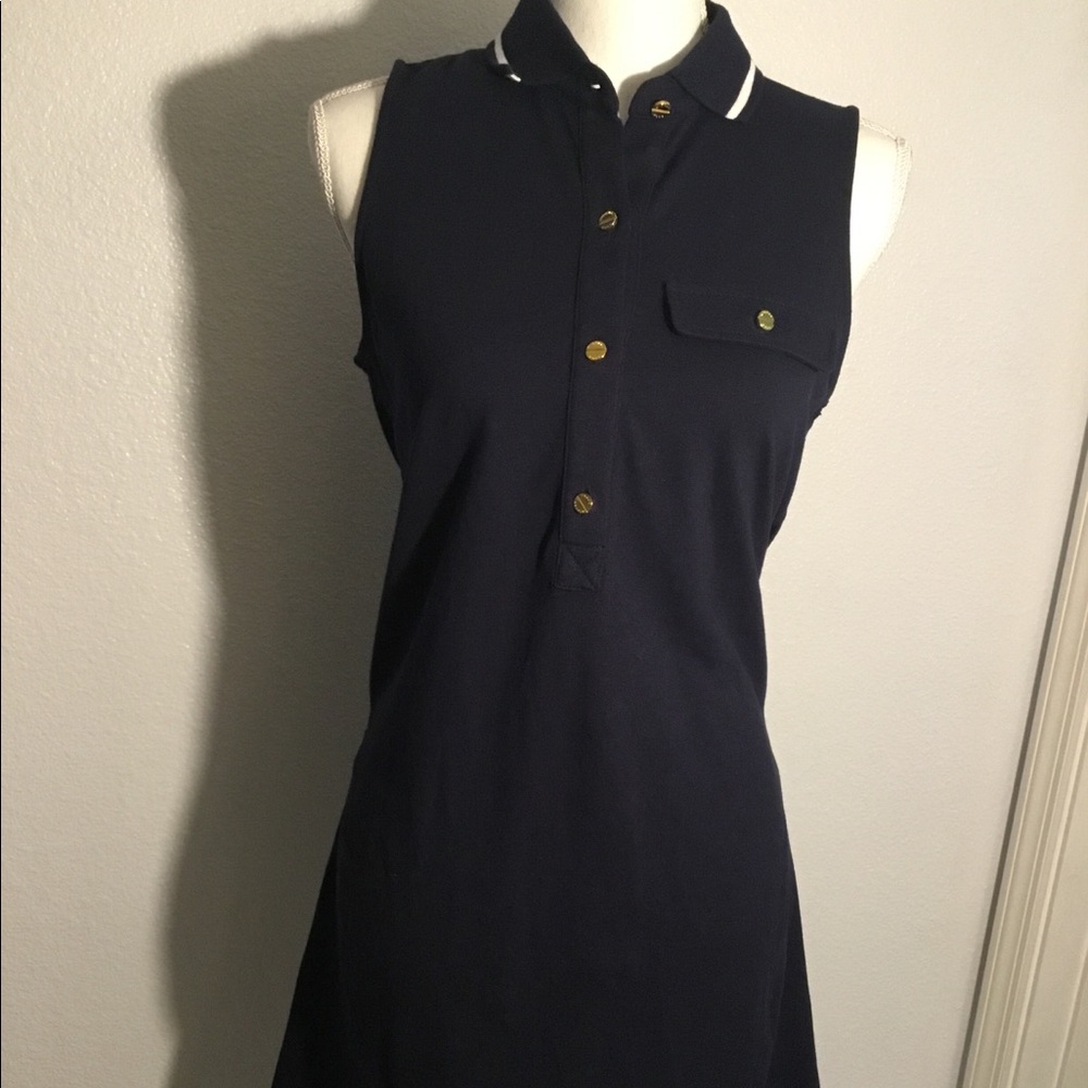 Michael Kors blue sleeveless midi dress-Size S